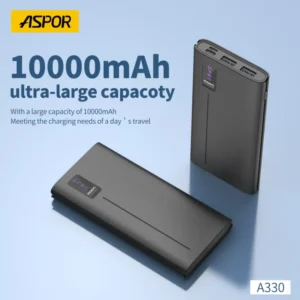 Aspor A330 Power Bank price in Sri Lanka - LED display