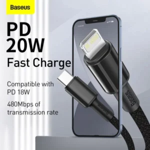Baseus Type-C to Lightning cable high density braided design