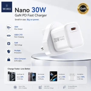 WiWU Nano charger front view