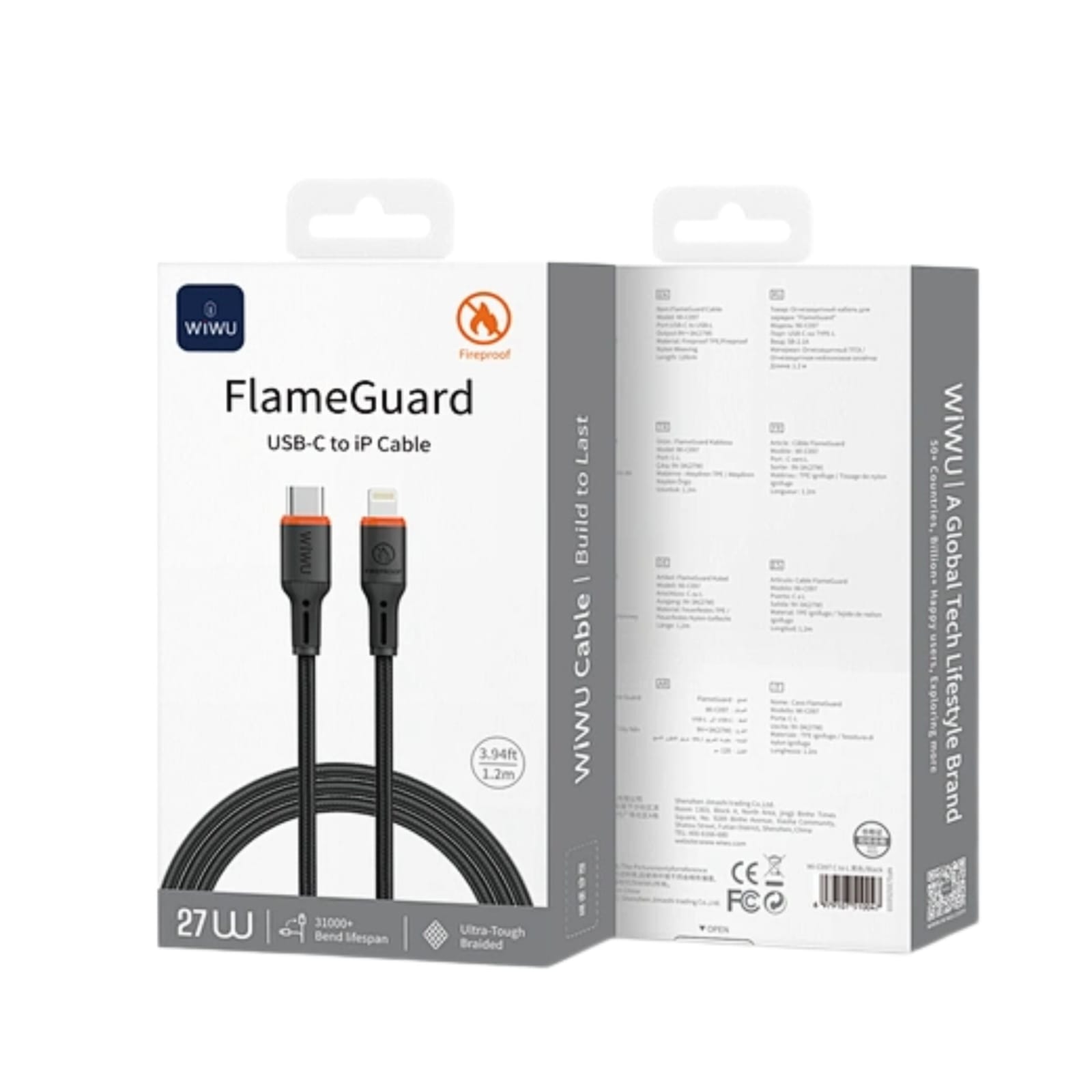 WiWU Flameguard USB-C to Lightning Cable 1.2M - Image 3