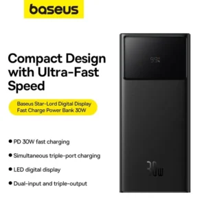 Baseus Star-Lord 20000mAh power bank price in Sri Lanka - front view